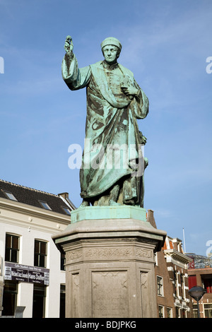 Statue Laurentius Costerus, Haarlem, Holland Stock Photo