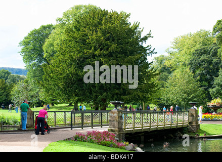 Pavilion Gardens in Buxton, Derbyshire, England Stock Photo