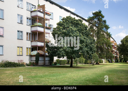 Grosssiedlung Siemensstadt - Langer Jammer, Charlottenburg-Wilmersdorf, Berlin, Germany Stock Photo