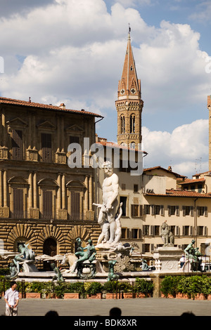 Fountain of Neptue, Piazza della Signoria, Florence, Italy Stock Photo