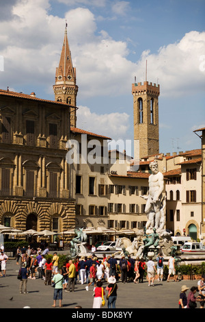 Fountain of Neptue, Piazza della Signoria, Florence, Italy Stock Photo