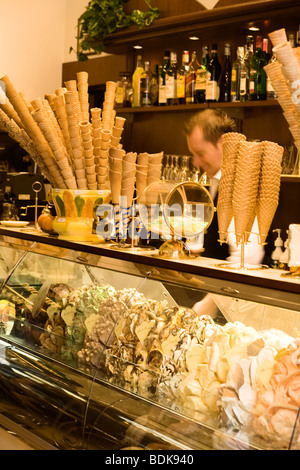 Ice Cream shop in Florence, Italy Stock Photo