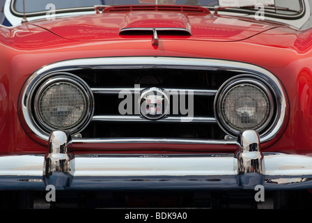 Front Grill, 1953 Nash-Healey Roadster on display in the Gooding & Company tent at the 2009 Pebble Beach Concours d'Elegance Stock Photo