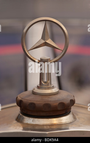 Hood Ornament 1927 Mercedes-Benz 630 Model K in the Gooding & Company tent at the 2009 Pebble Beach Concours d'Elegance Stock Photo