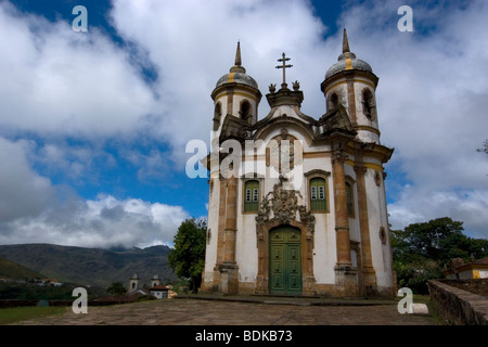San Francisco Church, colonial building in Ouro Preto, historical world heritage city, Minas Gerais, Brazil Stock Photo