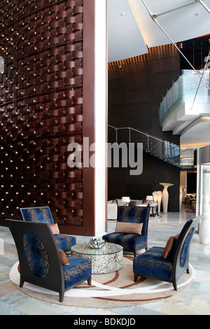 Hotel The Address, Downtown Dubai, new part of the city, Dubai, United Arab Emirates. Stock Photo