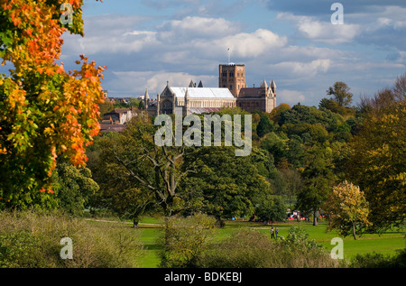 St Albans Abbey Stock Photo