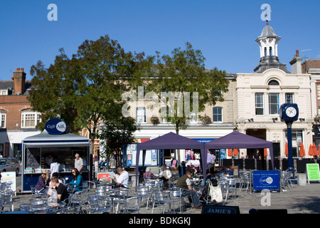 hitchin town centre hertfordshire england uk gb Stock Photo