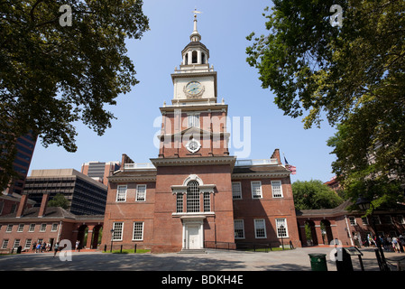 South facade of Independence Hall building, Philadelphia, Pennsylvania, USA Stock Photo