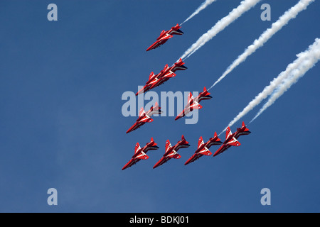 Red Arrows display 2009 Stock Photo