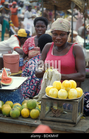 ghana, surrounding of accra, market Stock Photo