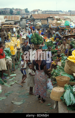 ghana, surrounding of accra, market Stock Photo