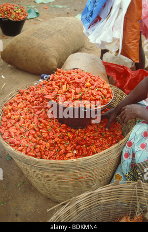 ghana, surrounding of accra, market Stock Photo