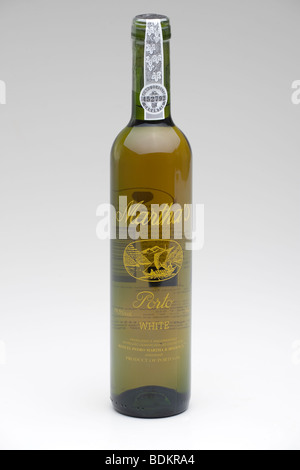 Bottle of Martha's white Portuguese port Stock Photo
