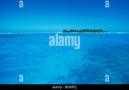 Managaha Island and lagoon; Saipan, Northern Marianas Islands, Micronesia. Stock Photo
