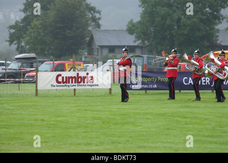 Marching Band at The Grasmere Show in Cumbria Stock Photo