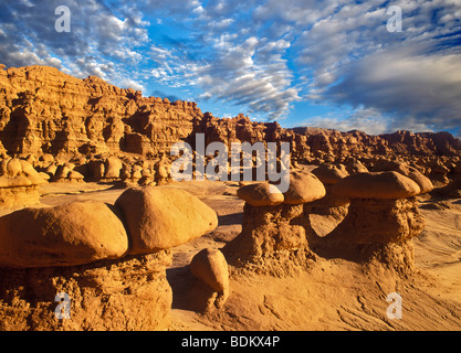 Rock formations in Goblin Valley State Park, Utah Stock Photo