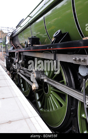 The Tornado steam locomotive in Waverley Station, Edinburgh, Scotland on the 28th February 2009 Stock Photo