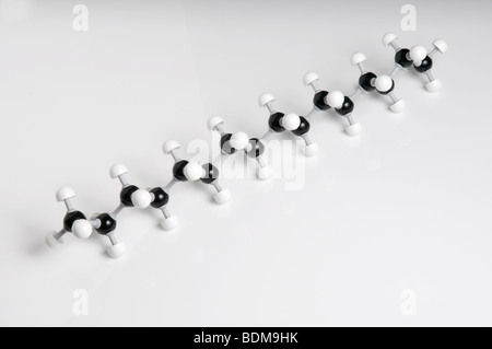 Diesel 3D molecular model. Stock Photo