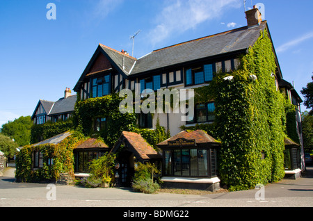 Exmoor White Horse Inn, Exford, Somerset England UK Stock Photo