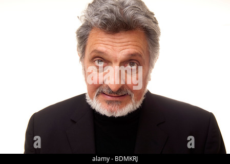 mature man with beard Stock Photo
