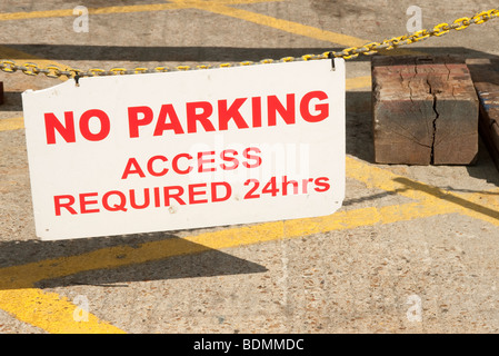 no parking sign Stock Photo