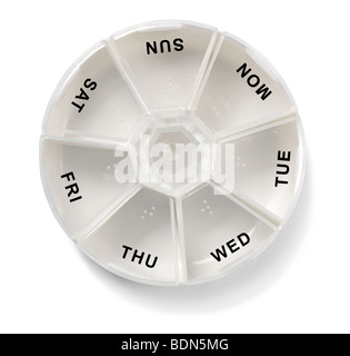 Empty pillbox Stock Photo