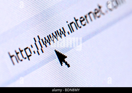 Computer screen macro.Shallow depth of field Stock Photo