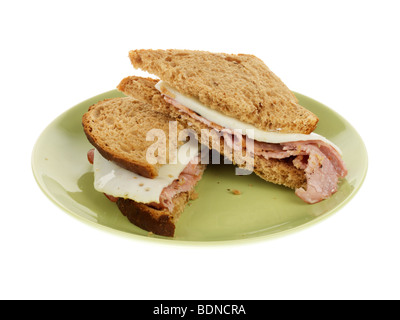 Bacon and Egg Sandwich Stock Photo