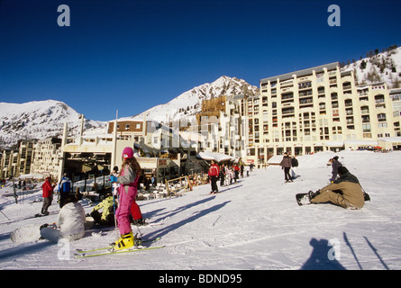 The ski  station of Isola 2000 Alpes-MAritimes 06 PACA France Europe Stock Photo