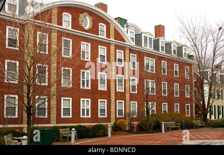 Students dorm on the campus of Harvard Business School, Harvard University, Allston, Boston, Massachusetts, USA Stock Photo