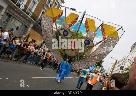 Large costume in the 2009 Notting Hill Carnival Stock Photo