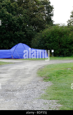 Camping in Conwy Stock Photo