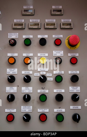 Logistic Ship Port Control Panel And Switch Board Stock Photo - Alamy