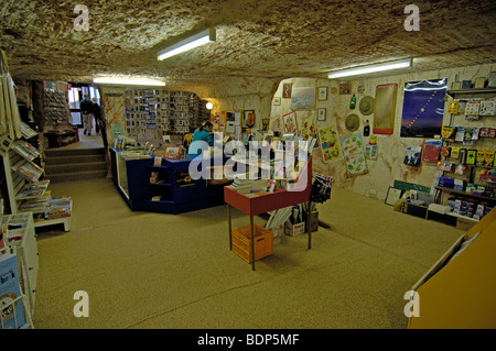 Underground bookstore in Coober Pedy, South Australia, Australia Stock Photo