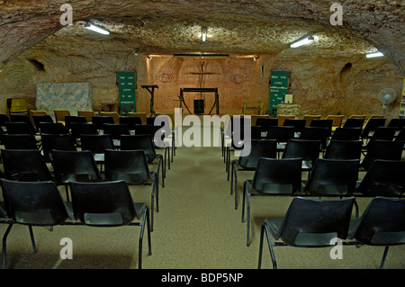 Underground church in Coober Pedy, South Australia, Australia Stock Photo