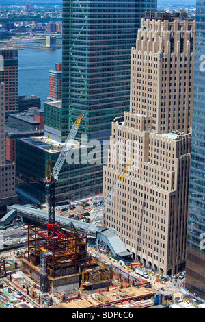 Ground Zero construction site New York Stock Photo - Alamy