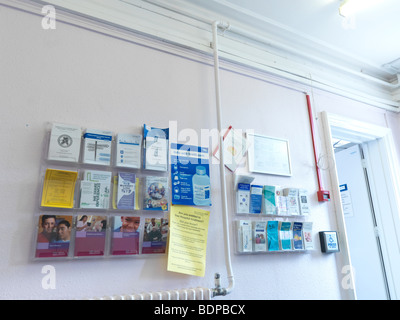 Leaflets in a NHS Hospital England Stock Photo