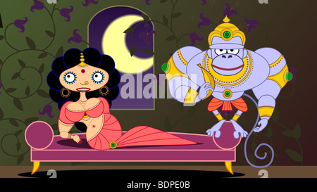 Sita sings the blues  Year : 2008 Director : Nina Paley  Animation Based upon the Indian tale of Ramayana Stock Photo