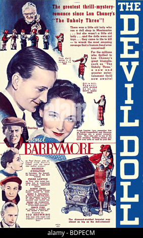 The Devil-Doll  Year : 1936 Director : Tod Browning Movie poster (USA) Stock Photo