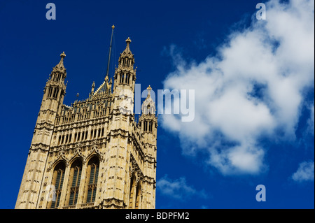 Victoria Tower at the House of Lords in London. Stock Photo