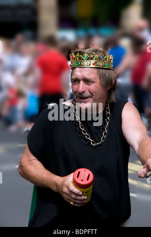 Bakewell Carnival held annually, with a  fancy dress parade in aid of various charities Peak District National Park Derbyshire Stock Photo