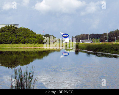 KENNEDY SPACE CENTER VISITORS CENTER IN FLORIDA USA Stock Photo
