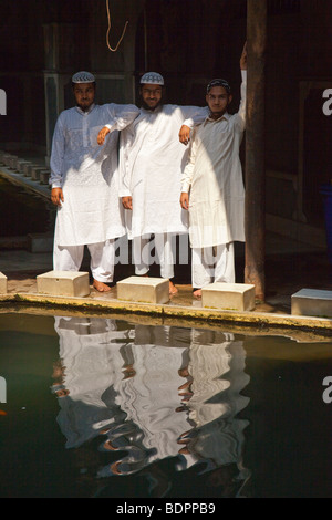 Ablution Pool in the Nakhoda Mosque in Calcutta India Stock Photo