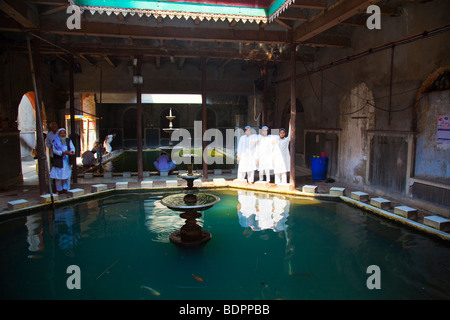 Ablution Pool in the Nakhoda Mosque in Calcutta India Stock Photo