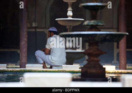 Ablution Pool in the Nakhoda Mosque in Calcutta India Stock Photo