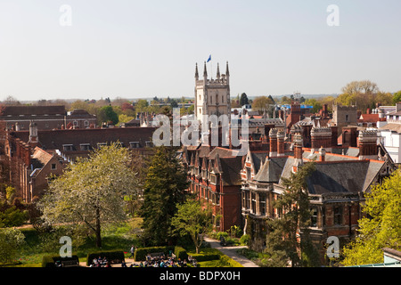 England, Cambridge University, Pembroke College, courtyard Stock Photo