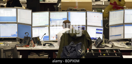 Trading room of the Commerzbank AG. Frankfurt am Main Stock Photo