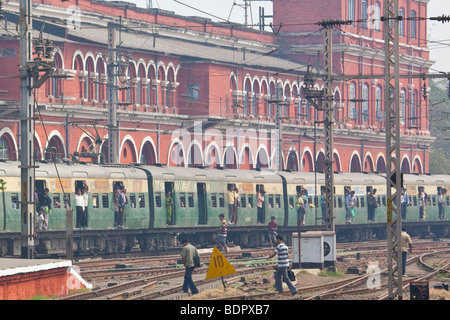 Sealdah Railway Station in Calcutta India Stock Photo