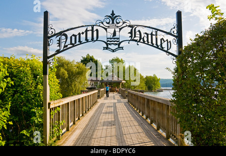 Village of North Hatley Eastern Townships Quebec canada Stock Photo